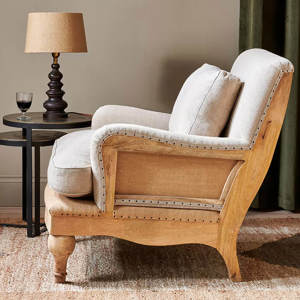 Nkuku ABE Deconstructed Linen Armchair